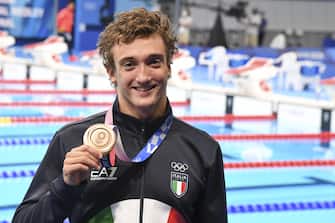 Federico Burdisso  of Italy wind  bronze medal in   Men s 200m butterflay final Swimming event of the Tokyo 2020 Olympic Games at the Tokyo Aquatics Centre in Tokyo, Japan, 28 July 2021