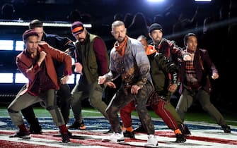 MINNEAPOLIS, MN - FEBRUARY 4: Justin Timberlake performs on the Pepsi Super Bowl Halftime Show at Super Bowl LII at  U.S. Bank Stadium on February 4, 2018 in Minneapolis, Minnesota. (Photo by Frank Micelotta/PictureGroup)