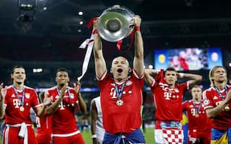 Il Bayern Monaco festeggia la coppa