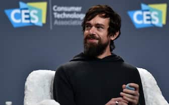 LAS VEGAS, NEVADA - JANUARY 09:  Twitter CEO Jack Dorsey speaks during a press event at CES 2019 at the Aria Resort & Casino on January 9, 2019 in Las Vegas, Nevada. CES, the world's largest annual consumer technology trade show, runs through January 11 and features about 4,500 exhibitors showing off their latest products and services to more than 180,000 attendees.  (Photo by David Becker/Getty Images)