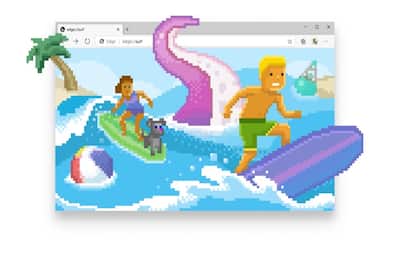 Microsoft Edge, il minigioco nascosto di surf da giocare offline