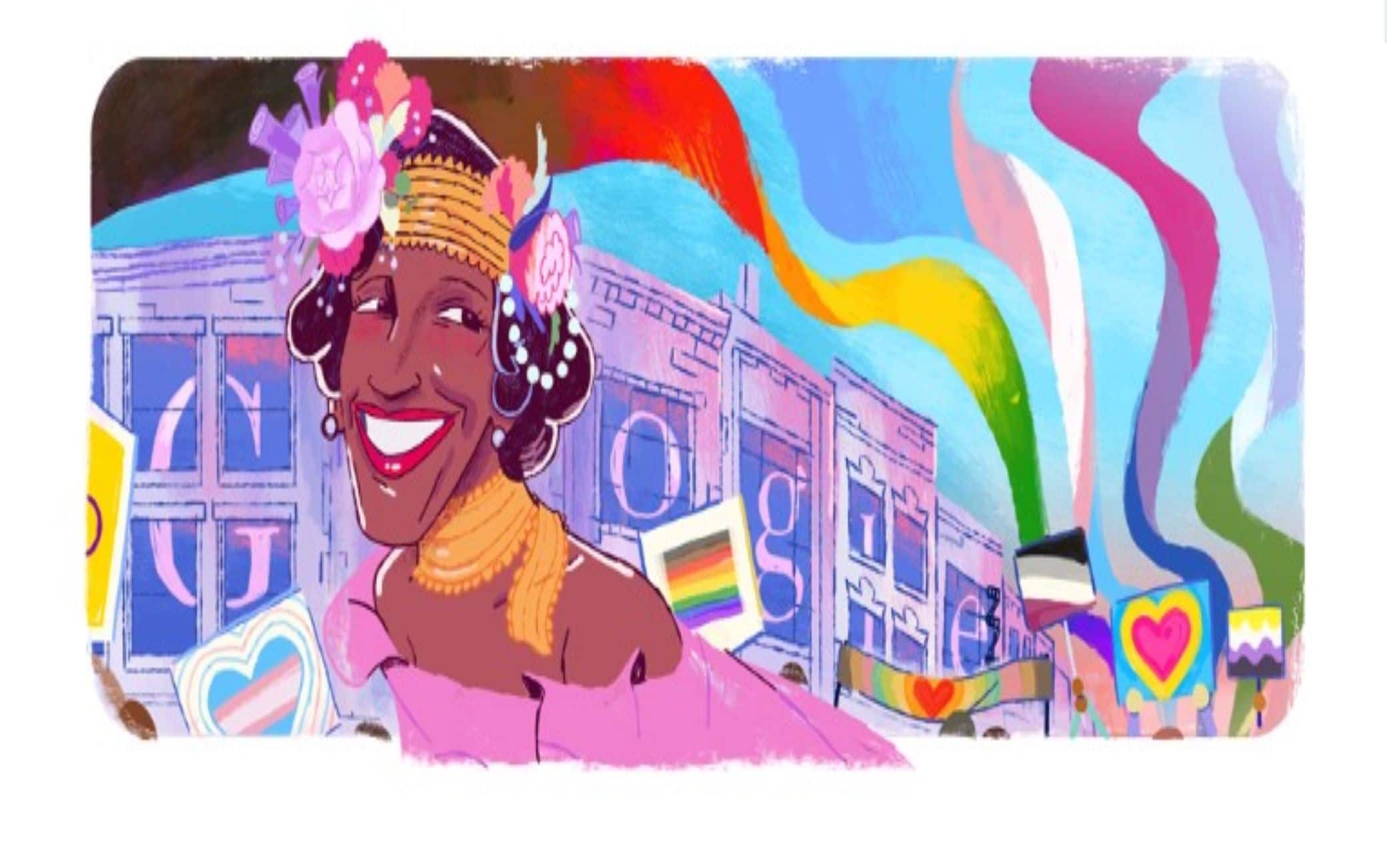 Il doodle di Google dedicato a Marsha P. Johnson - Google.com