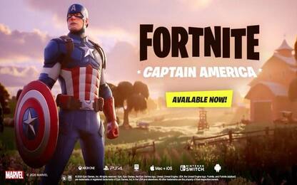 Fortnite, la skin di Capitan America è ora disponibile