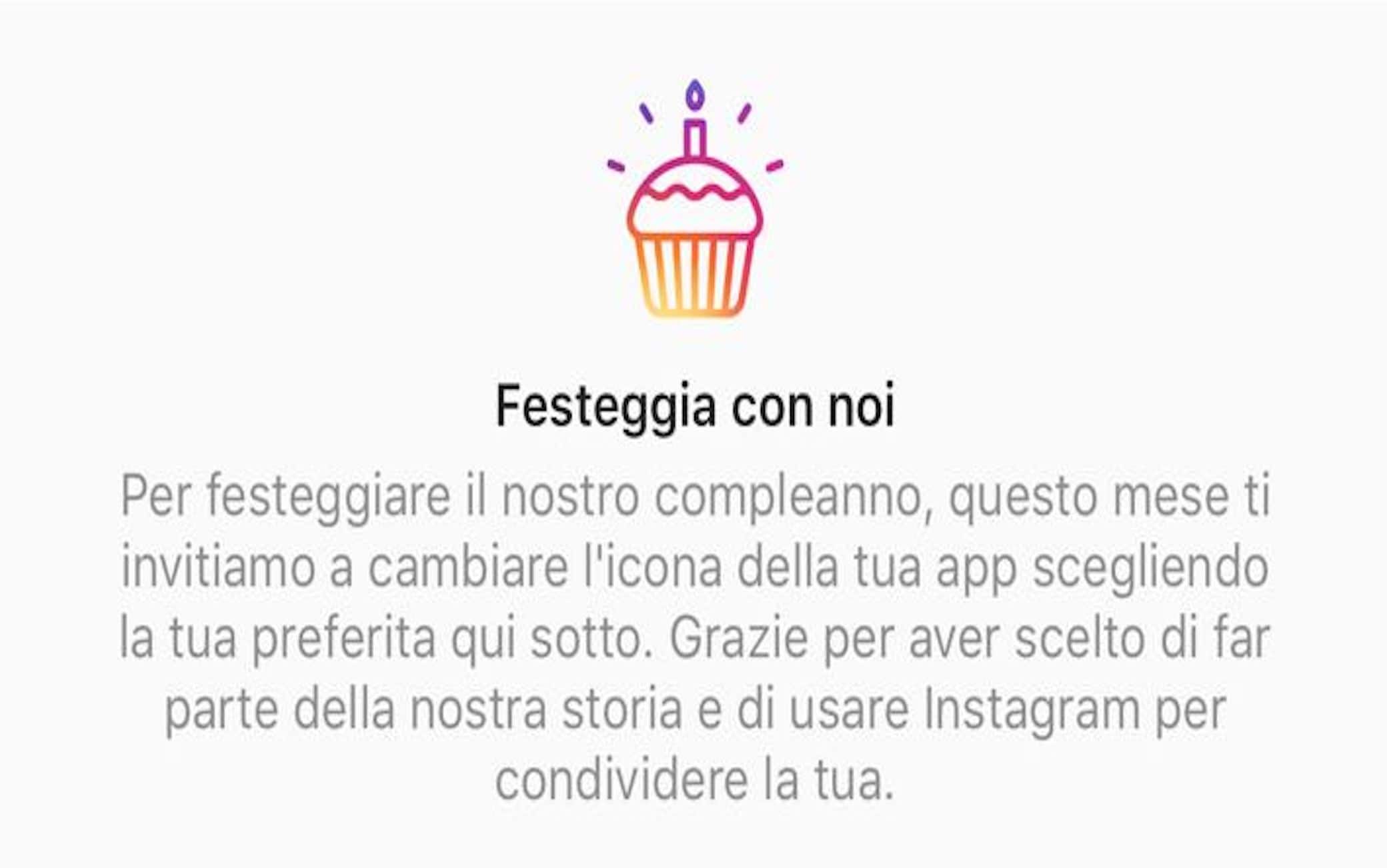 Instagram compleanno