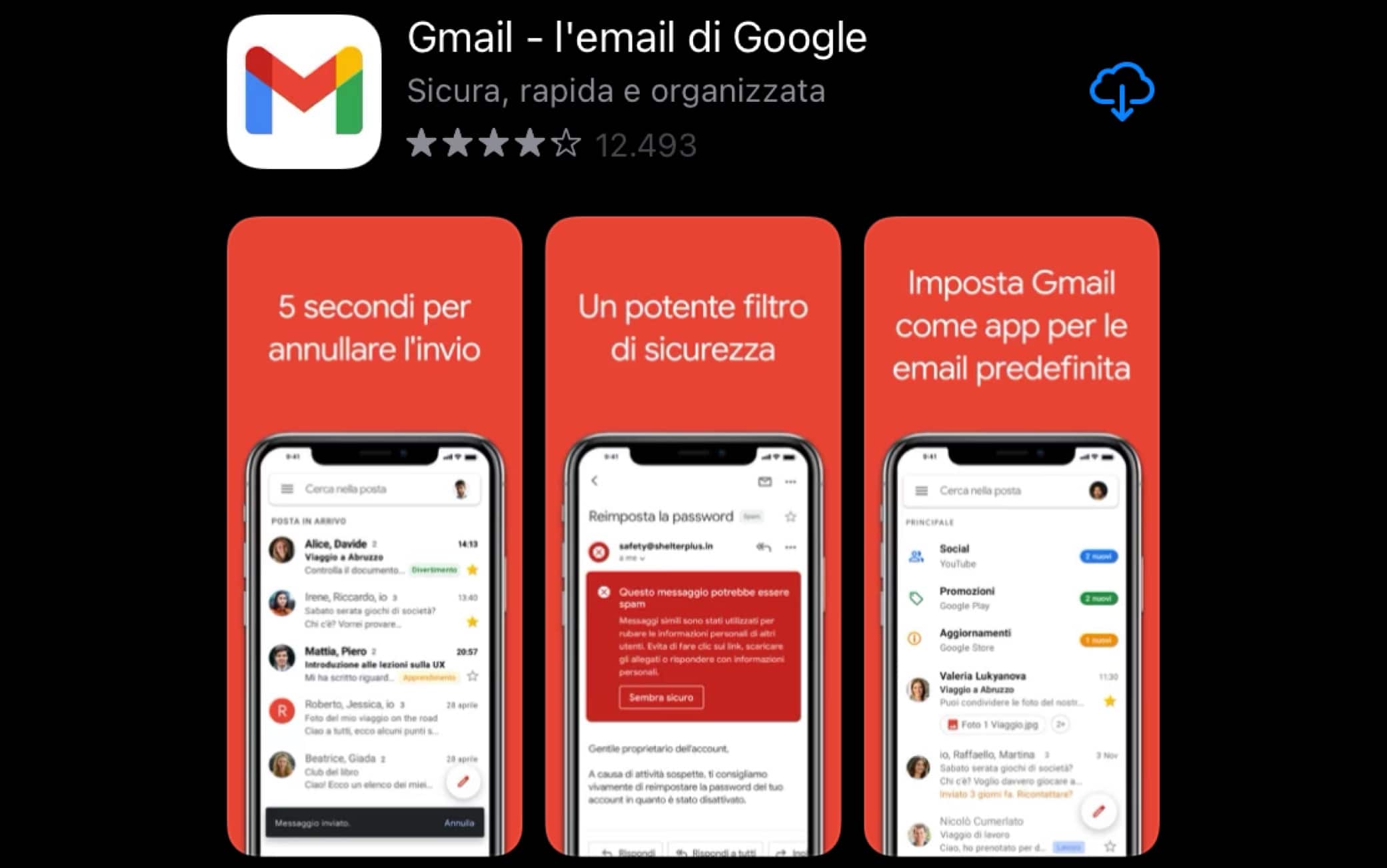 Il nuovo logo di Gmail