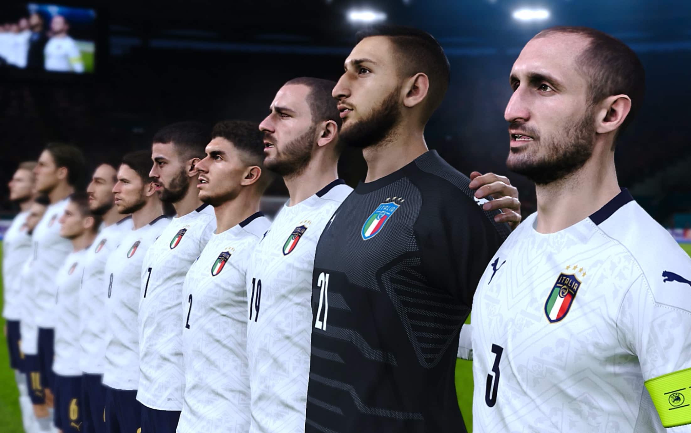 La Nazionale italiana di calcio su Pes 2021