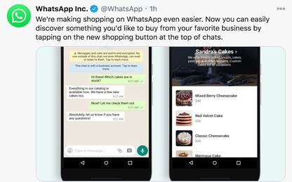 WhatsApp: arriva il nuovo pulsante dedicato allo shopping