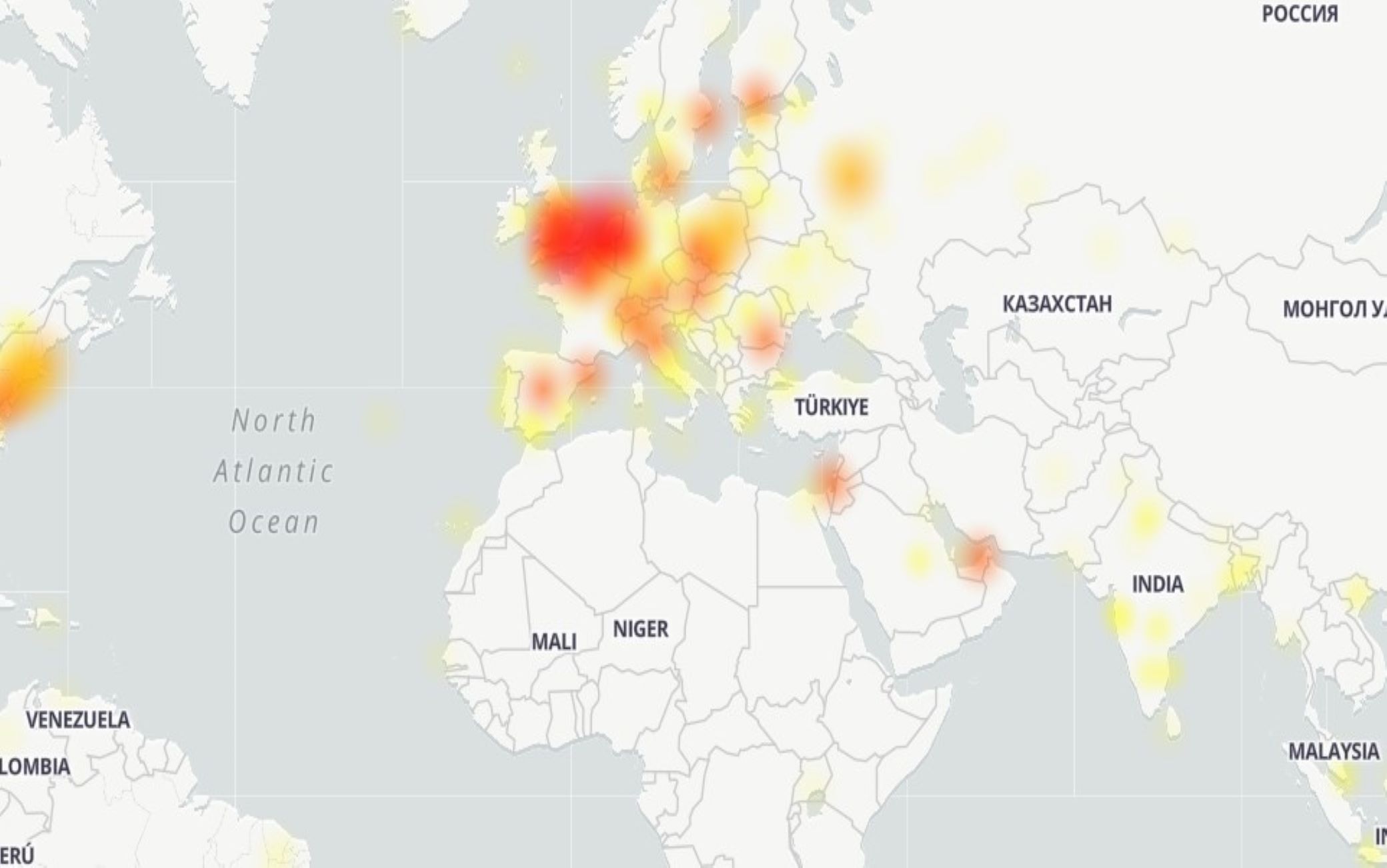 La mappa dei disagi di Google La mappa dei disagi di Google
