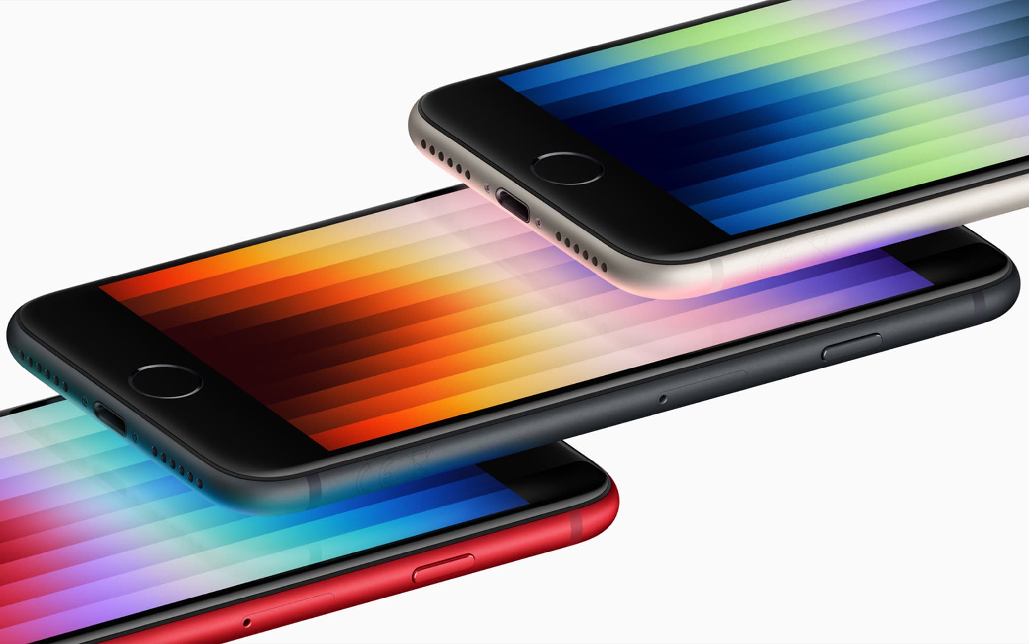 O novo iPhone SE é vendido em três cores