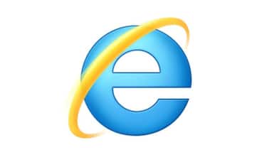Il logo del browser Internet Explorer, servizio della Microsoft