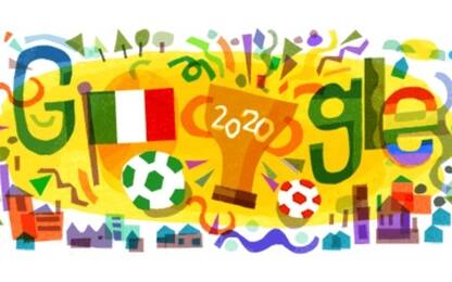 Euro 2020, Google dedica il doodle alla vittoria dell'Italia