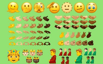 L'uomo incinto e la faccina che si scioglie: le nuove emoji 2021/2022