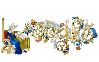 Google dedica un Doodle alla scrittrice e poetessa Christine de Pizan