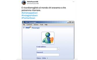 schermata di accesso di MSN