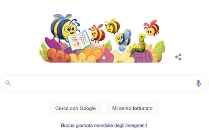 Festa degli insegnati, il doodle di Google