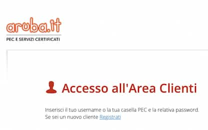 PEC Aruba down oggi, problemi con la webmail: cosa è successo