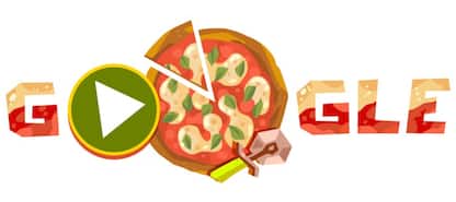 Google, il Doodle di oggi celebra la pizza