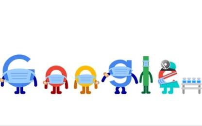 Covid, Google dedica il doodle di oggi ai vaccini
