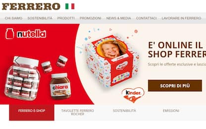 Nutella e Kinder direttamente a casa, Ferrero apre shop online