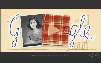 Google dedica il Doodle di oggi al diario di Anna Frank