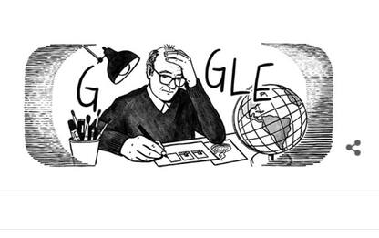 Doodle di Google dedicato al fumettista Quino, il "papà" di Mafalda