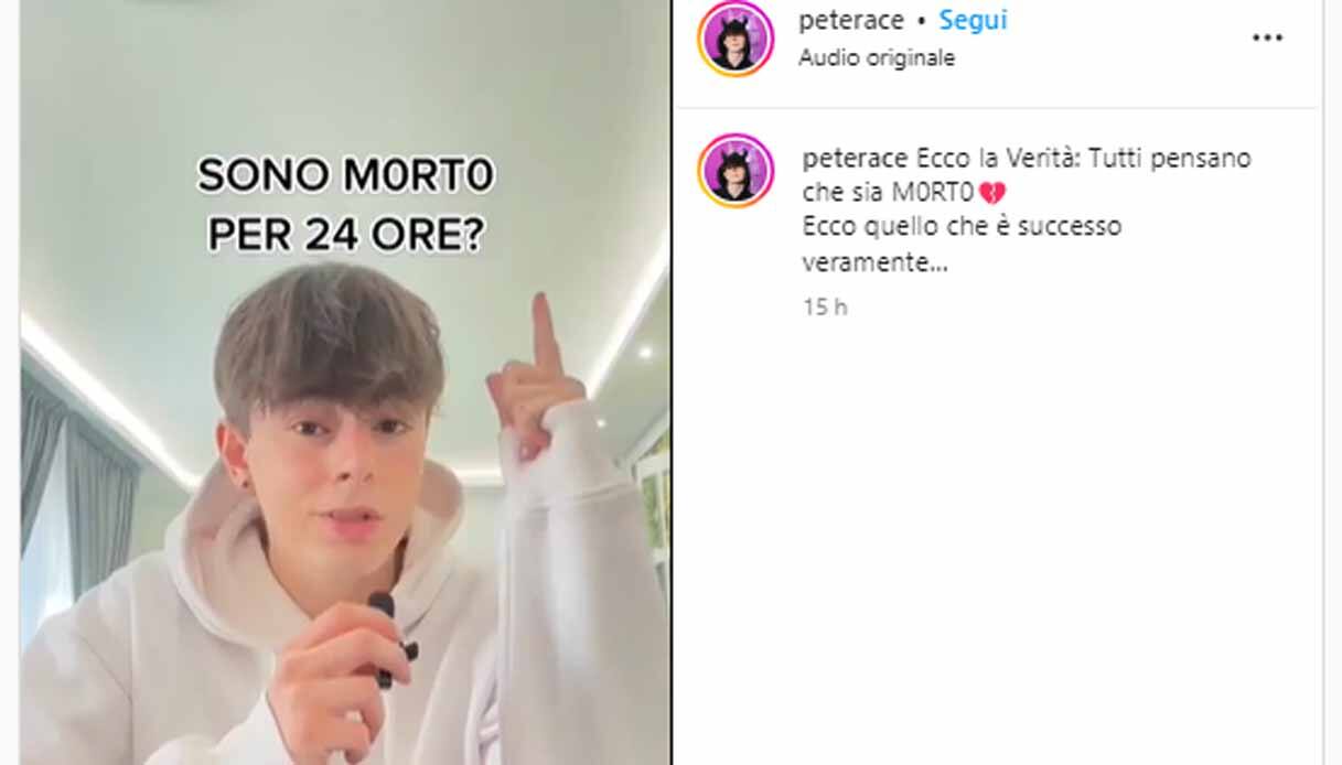 Peter Ace su Instagram