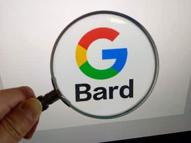 SUQIAN, CHINA - MARCH 22, 2023 - Google Bard, Suqian, Jiangsu Province, China, March 22, 2023. Us technology company Google has launched a test version of its Bard chatbot in a bid to catch up to OpenAI's popular ChatGPT. (Photo credit should read CFOTO/Future Publishing via Getty Images)