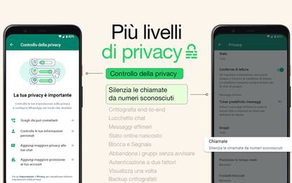 WhatsApp, aggiornamento con nuove funzioni per la privacy