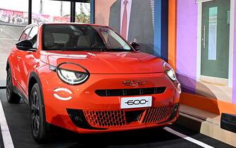 The presentation of the new Fiat 600, Turin, 04 July 2023. ANSA/ALESSANDRO DI MARCO