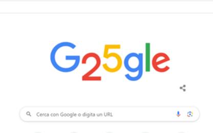 Doodle Google celebra i 25 anni del motore di ricerca