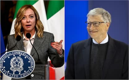 Meloni e Bill Gates, incontro a Roma sull'Intelligenza artificiale