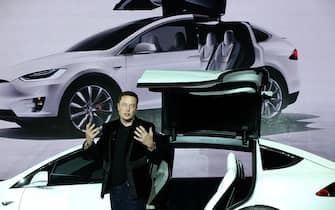 Tesla CEO Elon Musk speaks during an event to launch the new Tesla Model X Crossover SUV on September 29, 2015 in Fremont, California. After several production delays, Elon Mush officially launched the much anticipated Tesla Model X Crossover SUV. The 