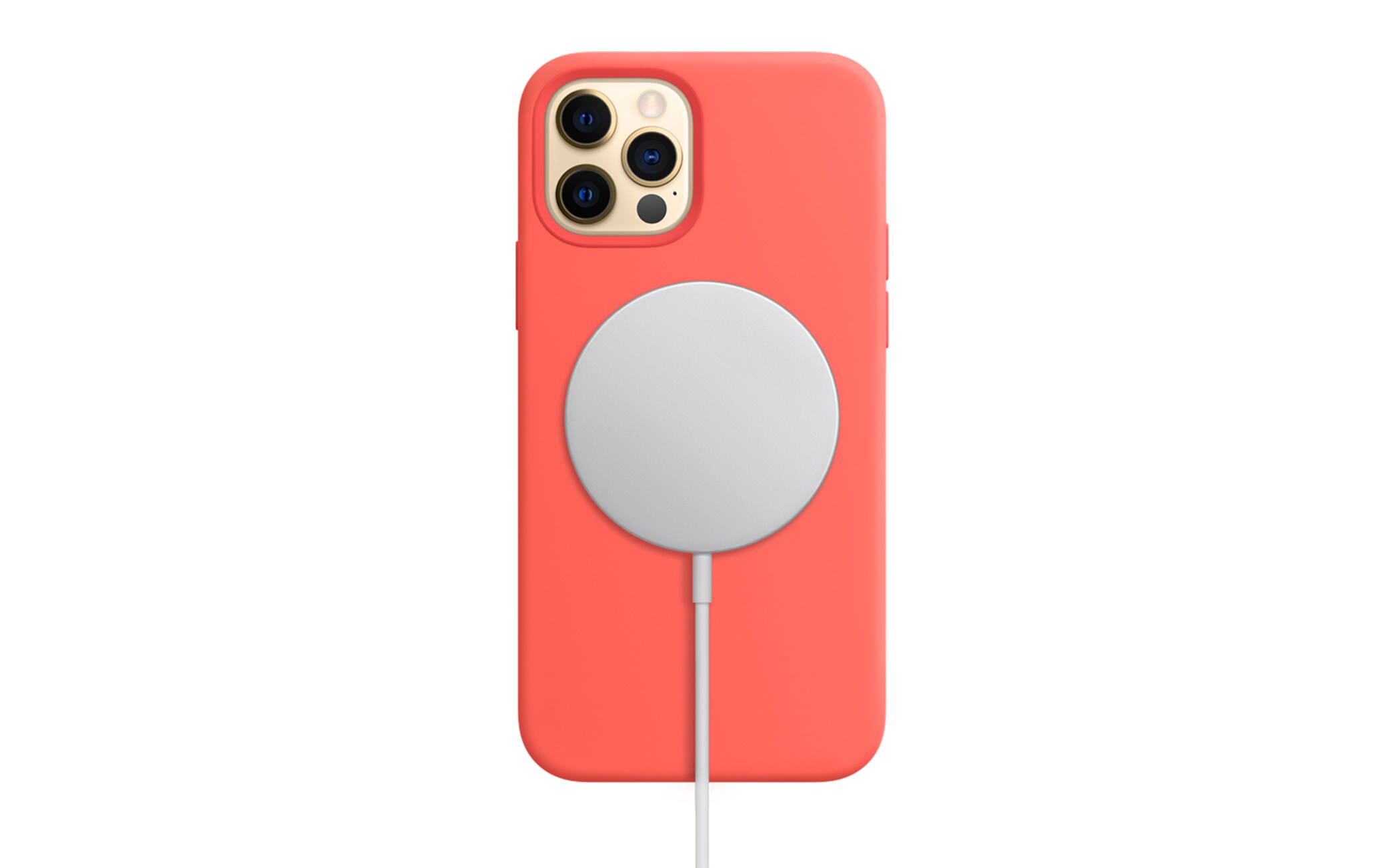 iPhone 12 Pro con il caricatore MagSafe iPhone 12 Pro con il caricatore MagSafe