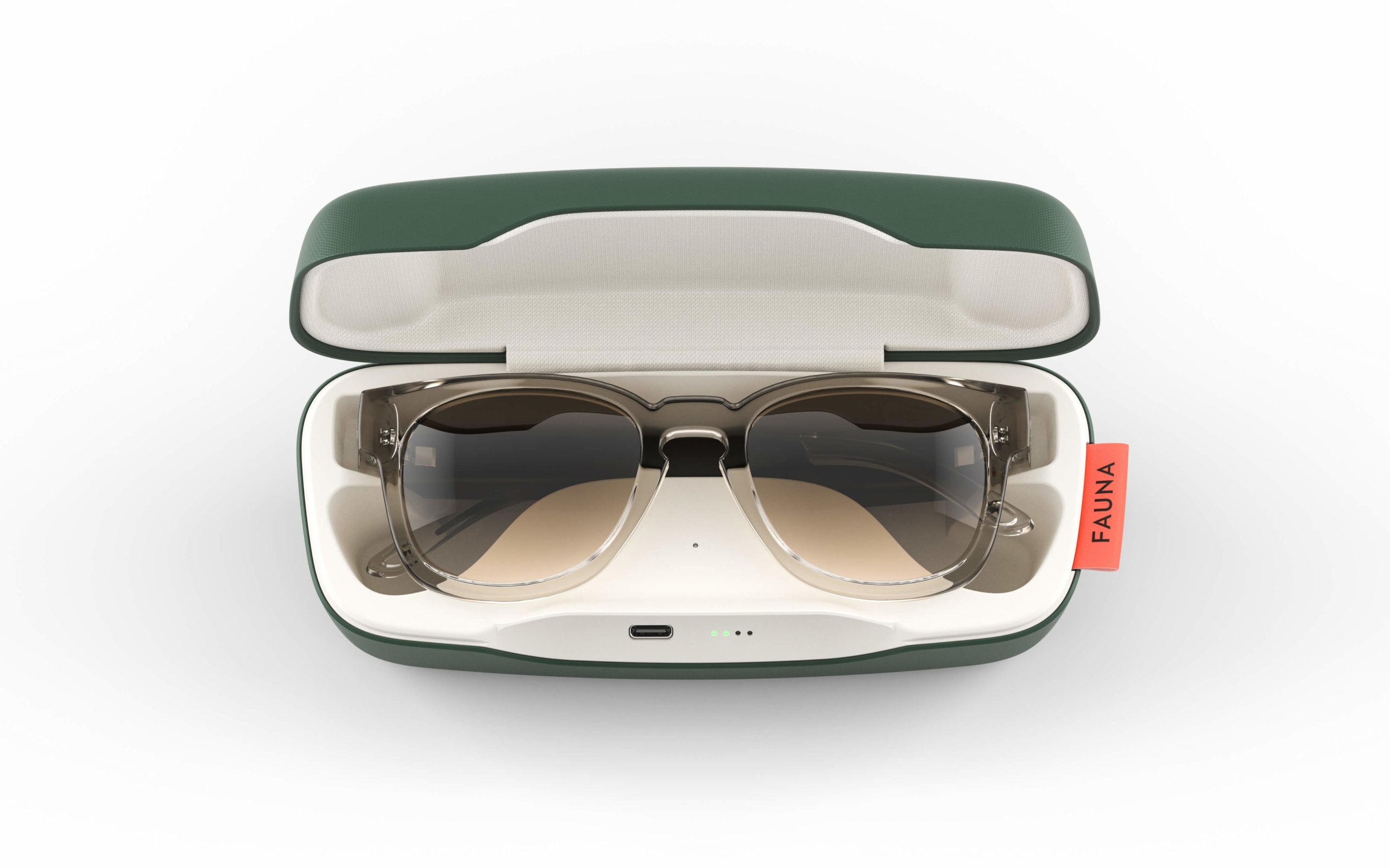 Fauna Spiro Transparent, the smart sunglasses
