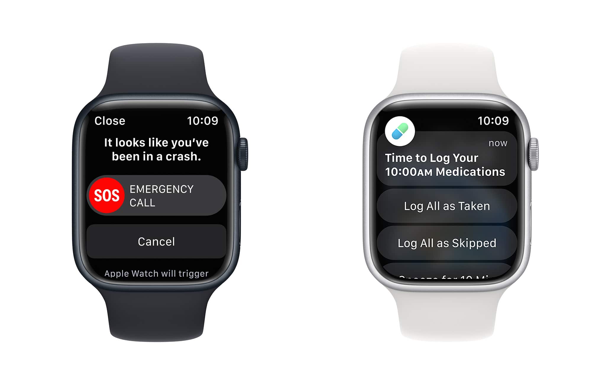 Su Apple Watch arriva il rilevamento degli incidenti stradali e l’app per il monitoraggio dei medicinali