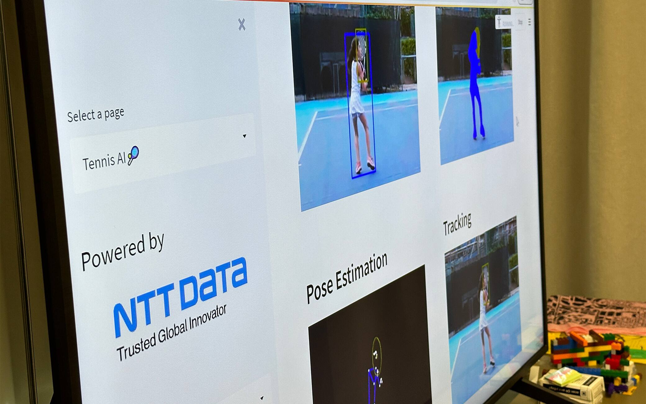 Il programma che analizza gli allenamenti di tennis all’interno dell’Innovation Center di NTT DATA Italia a Milano