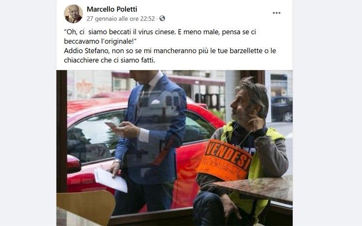 Il ricordo di Stefano pubblicato sul profilo Facebook di Max Casacci dei Subsonica Il ricordo di Stefano pubblicato sul profilo Facebook di Max Casacci dei Subsonica