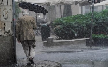 A bad weather with heavy rain and wind has hit Turin, Italy, 07 July 2021.  ANSA / Tino Romano