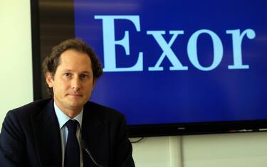 John Elkann Presidente di Exor durante l'incontro stampa in occasione dell"Investor Day presso la Fondazione Agnelli, Torino, 5 Ottobre 2017 ANSA/ ANTONINO DI MARCO