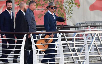 Johnny Depp è arrivato a Venezia
