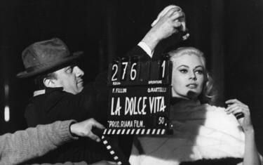 federico-fellini-anita-ekberg-dolce-vita-fotogrammma