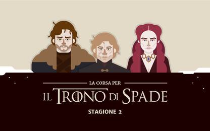 Il Trono di Spade, stagione 2: L'INFOGRAFICA
