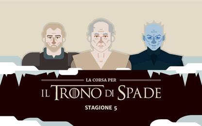 Il Trono di Spade, stagione 5: L'INFOGRAFICA