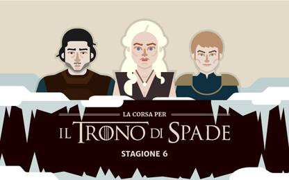 Il Trono di Spade, stagione 6: L'INFOGRAFICA