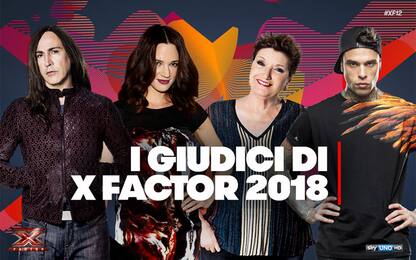 Giudici X Factor 2018: Asia Argento, Manuel Agnelli, Mara Maionchi e Fedez