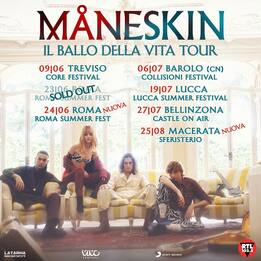 Maneskin, Il Ballo della Vita Tour: primavera/estate live