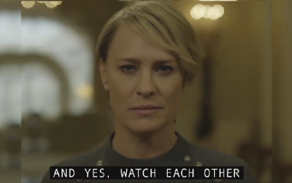 House of Cards 5: Claire Underwood parla ai cittadini. VIDEO