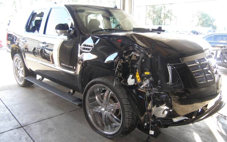 Il SUV schiantato nel 2009 (Getty)
