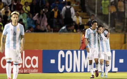 Messi trascina l'Argentina al Mondiale, Cile fuori