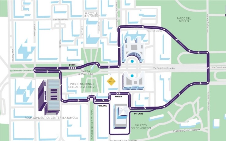 Il circuito a Roma di Formula E Il circuito a Roma di Formula E